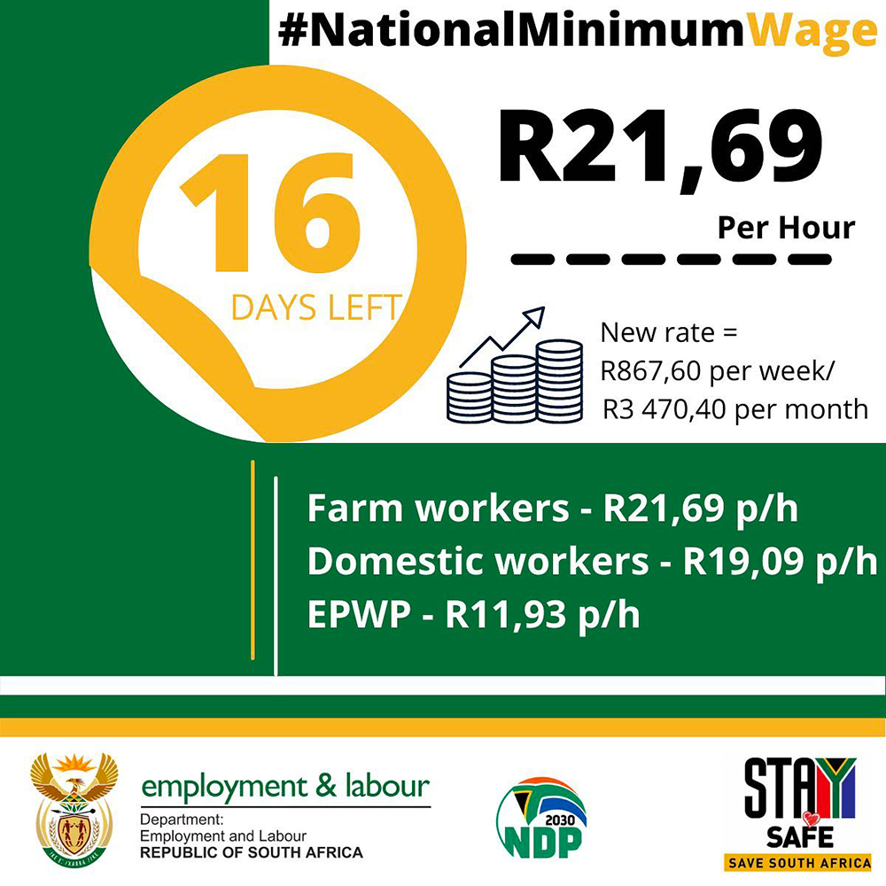 Minimum Wage 2024 South Africa Per Month Vivia Raychel